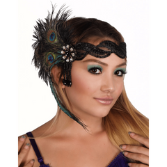 Peacock Flapper Headband