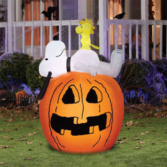 Snoopy & Woodstock On Pumpkin