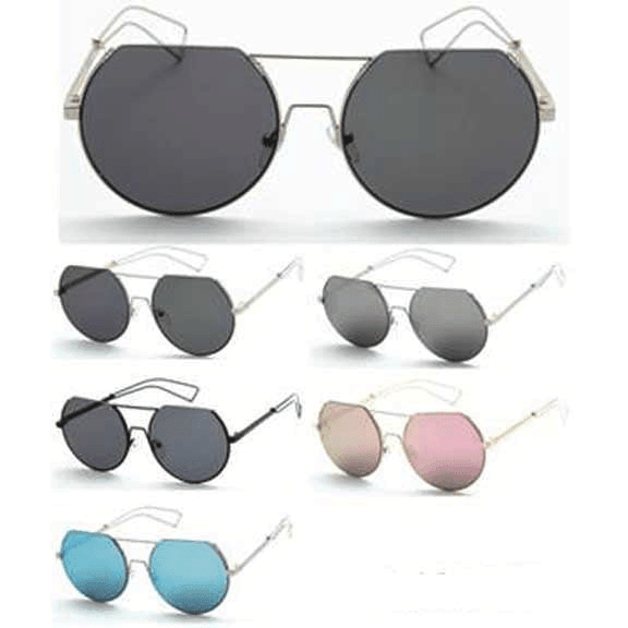 Round Metal Framed Sunglasses