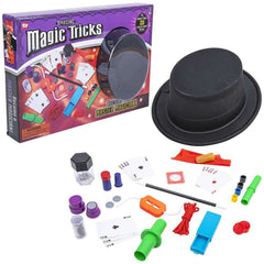 Child's Magic Tricks Set w/ Top Hat & 20 Easy To Learn Tricks