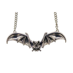 Silver Bat Necklace