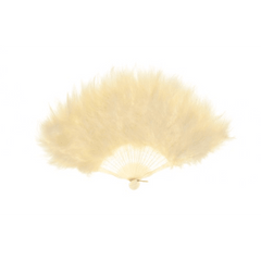 Ivory Marabou Feather Fan