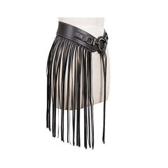 Leatherette Fringed Belt