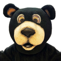 Wholesome Black Bear Mascot Adult Costume