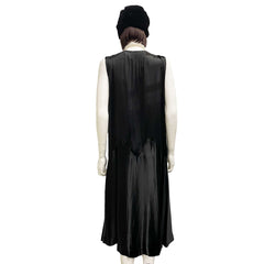 Premiere 1920s Black Satin Dress Adult Costume