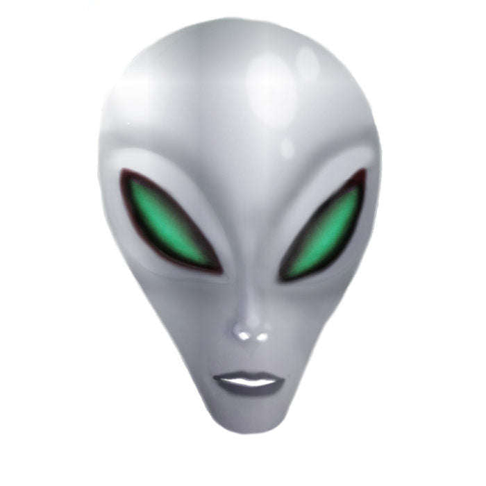 Silver Alien Adult Latex Mask