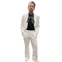 1970s Classy All White Suit Men's Costume