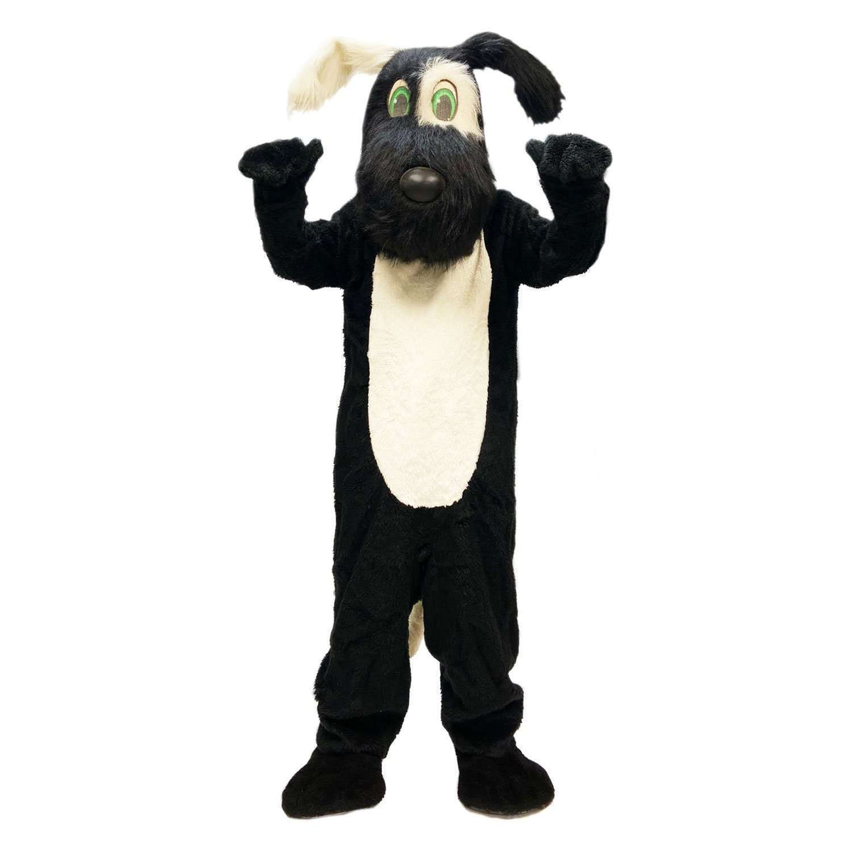 Black Spot Dog High End Mascot Adult Costume