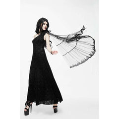 Black Gothic Asymmetrical One Shoulder Dress