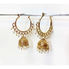 Gold and Pearl Earrings