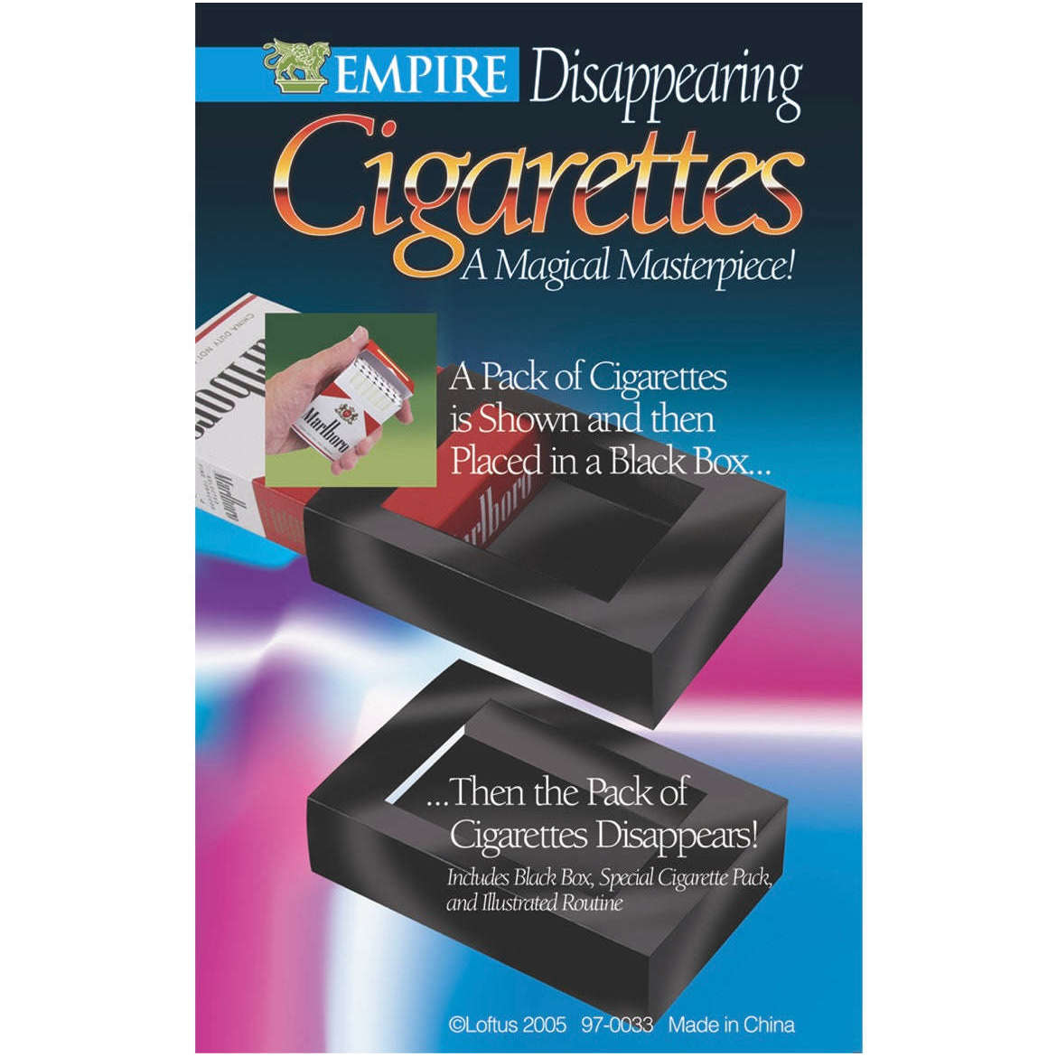 Vanishing Cigarettes Into Case Trick