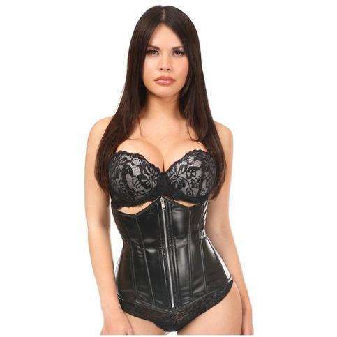 Lavish Wet Look Underbust Corset