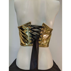 Gold Metallic Adult  Bustier