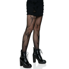 Get Ghosted Spooky Ghost Fishnet Tights