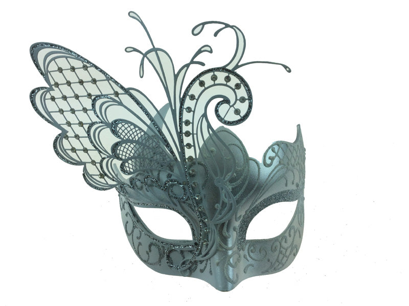 Laser Cut Butterfly Wing Venetian Mask