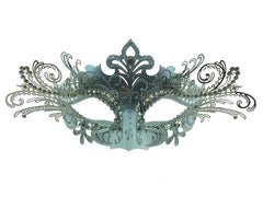 Venetian Mask with Metal Laser Cut Out