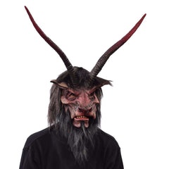 Baphomet Underworld Overlord Goat Head Mask w/ Mouth Movement