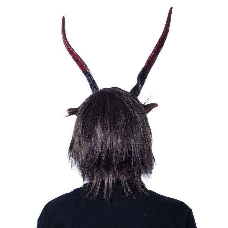 Baphomet Underworld Overlord Goat Head Mask w/ Mouth Movement