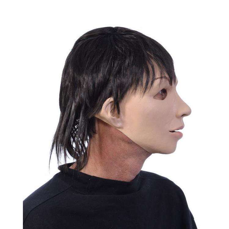 Alex Intimidating Humanoid Black Hair Super Soft Latex Mask