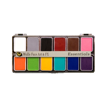 Wolfe 12 Color Essential Hydrocolor Water Activated Palette