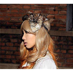 Steampunk Feather Headdress