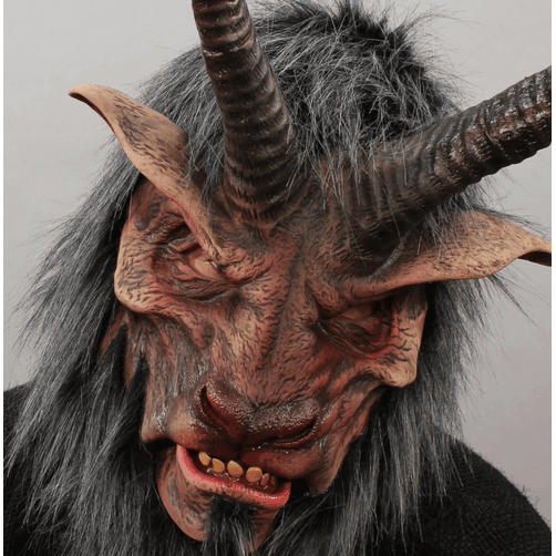 Baphomet Underworld Overlord Goat Head Mask w/ Mouth Movement