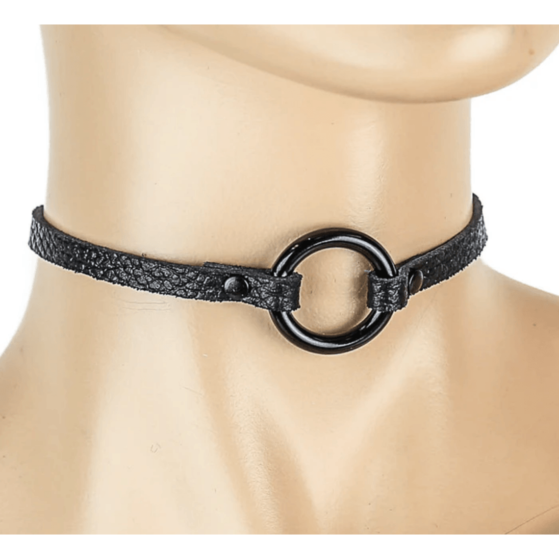 Ultra Skinny Black O-Ring Choker