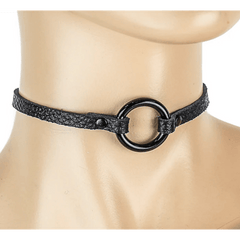 Ultra Skinny Black O-Ring Choker