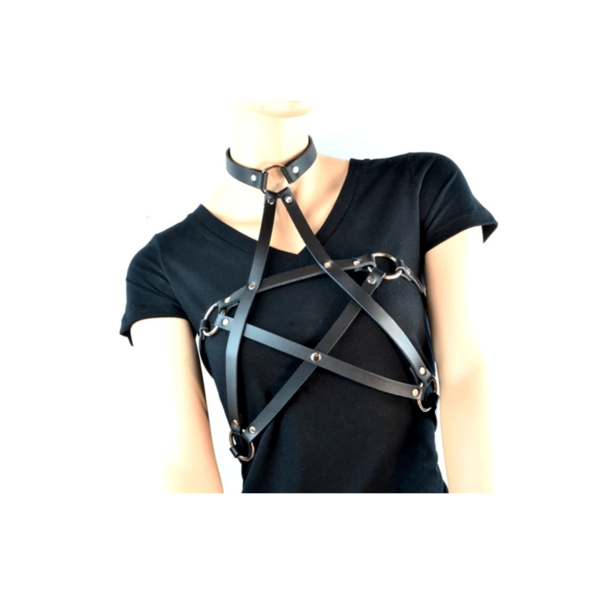 Leather Pentagram Harness