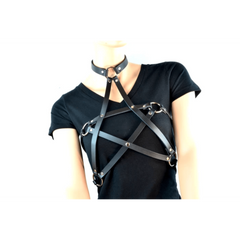 Leather Pentagram Harness