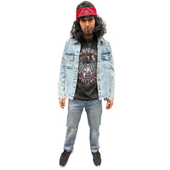 1980s Light Acid Wash Denim Trendy Men's Costume