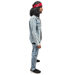 1980s Light Acid Wash Denim Trendy Men's Costume