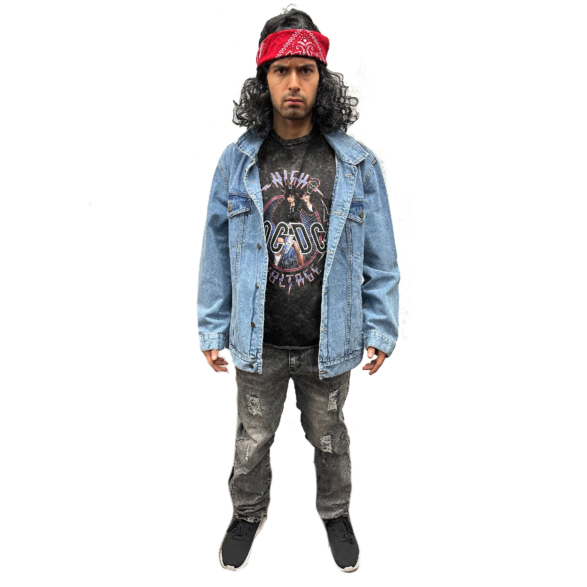 1980s Classic Acid Wash Denim Men's Costume