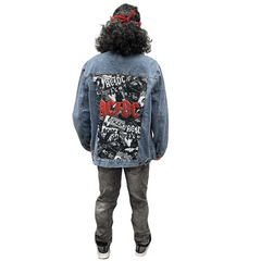 1980s Classic Acid Wash Denim Men's Costume