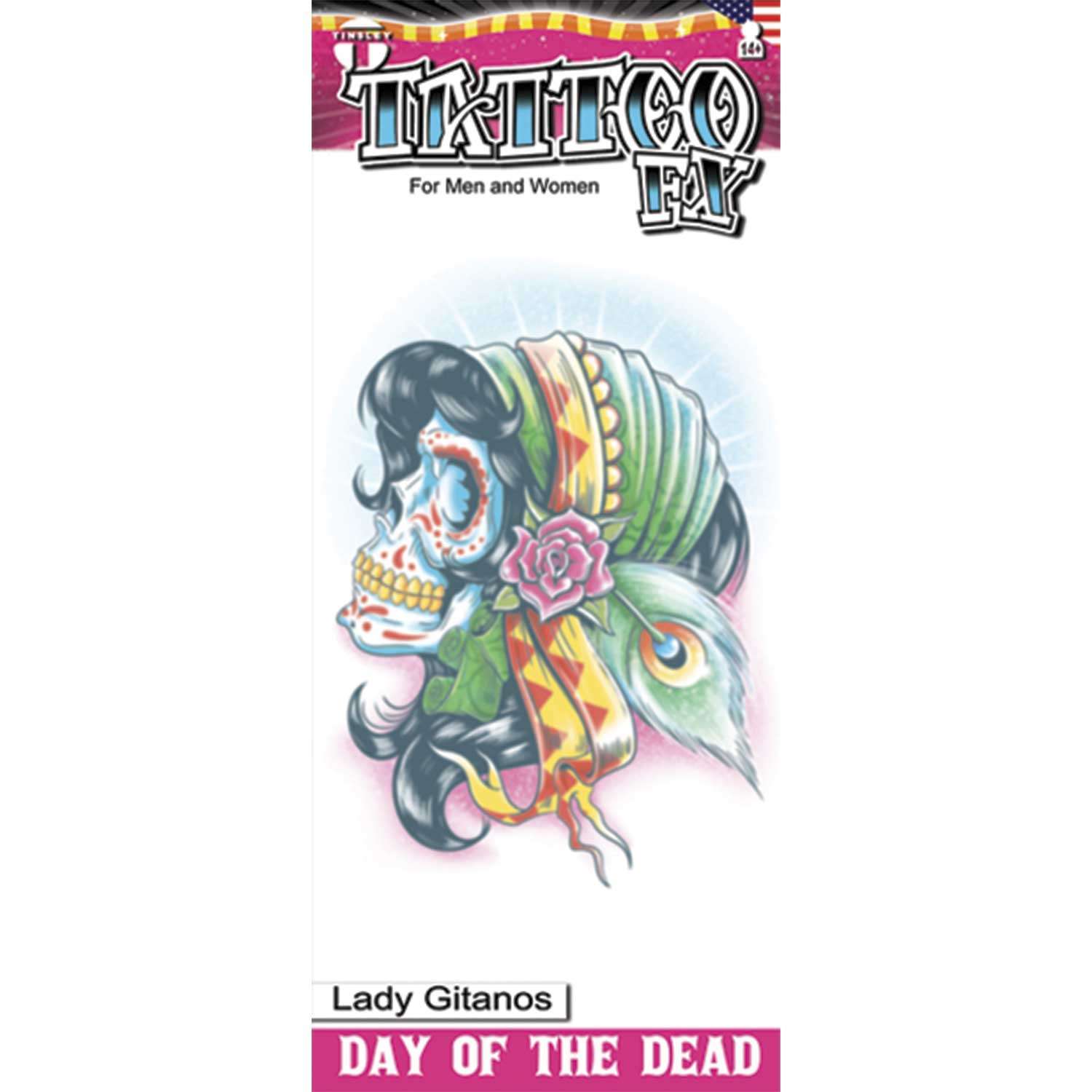 Tinsley Day of the Dead Tattoo Transfers