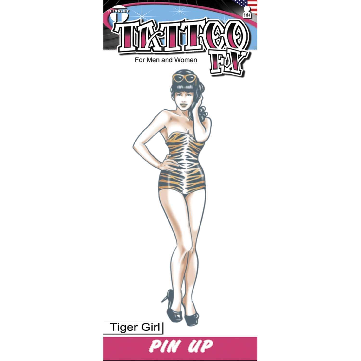 Tinsley Pin Up Temporary Tattoo Transfers