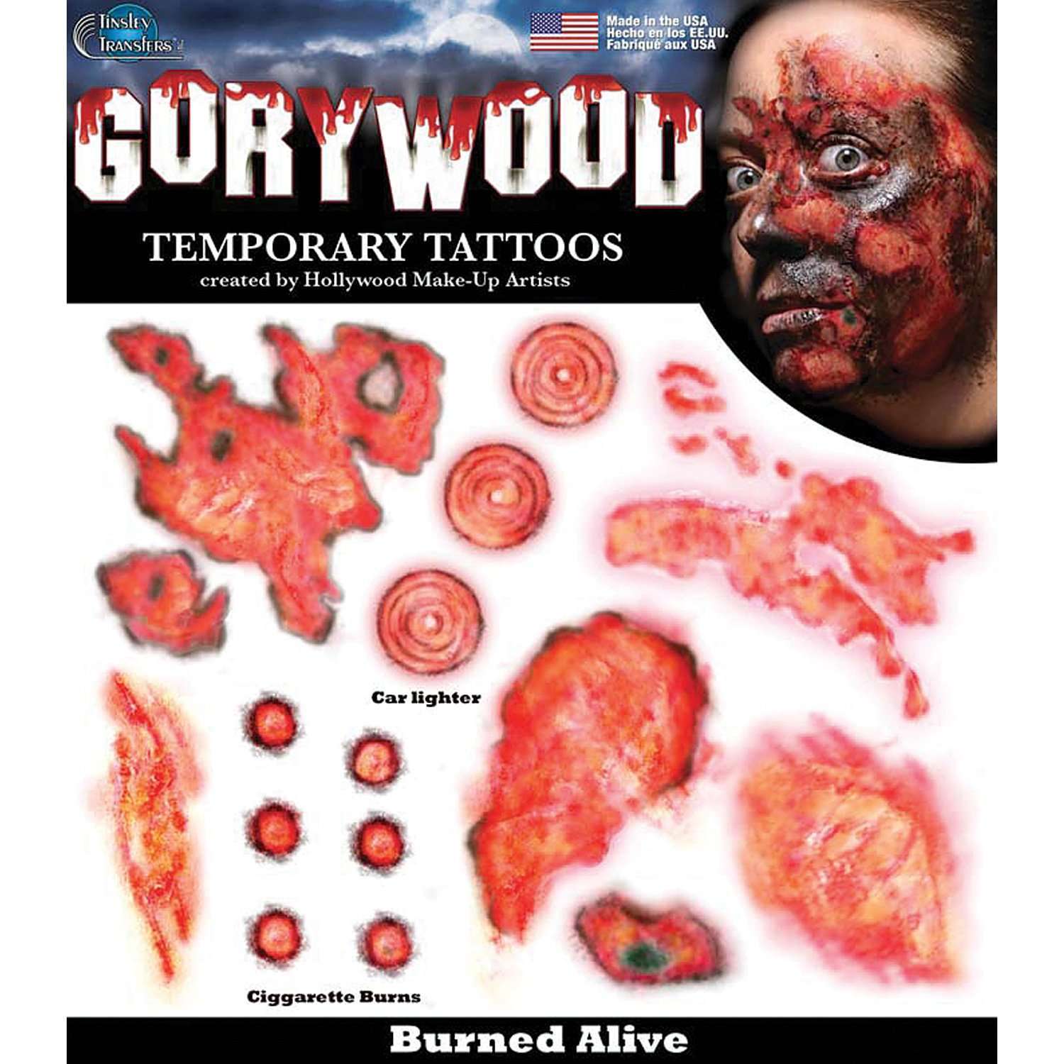 Tinsley SFX Wound & Trauma Simulation Tattoo Transfers