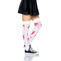 Bloody Zombie Thigh Highs Stockings