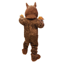 Scary Brown Wolf Mascot Adult Costume