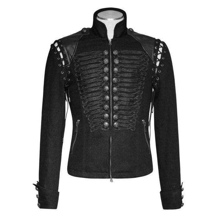 Parade Black Military Uniform Short Coat