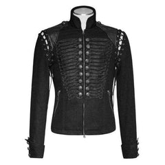 Parade Black Military Uniform Short Coat