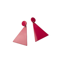 Triangle Mod Clip On Earrings