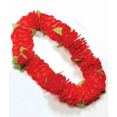 Red Flower Leis