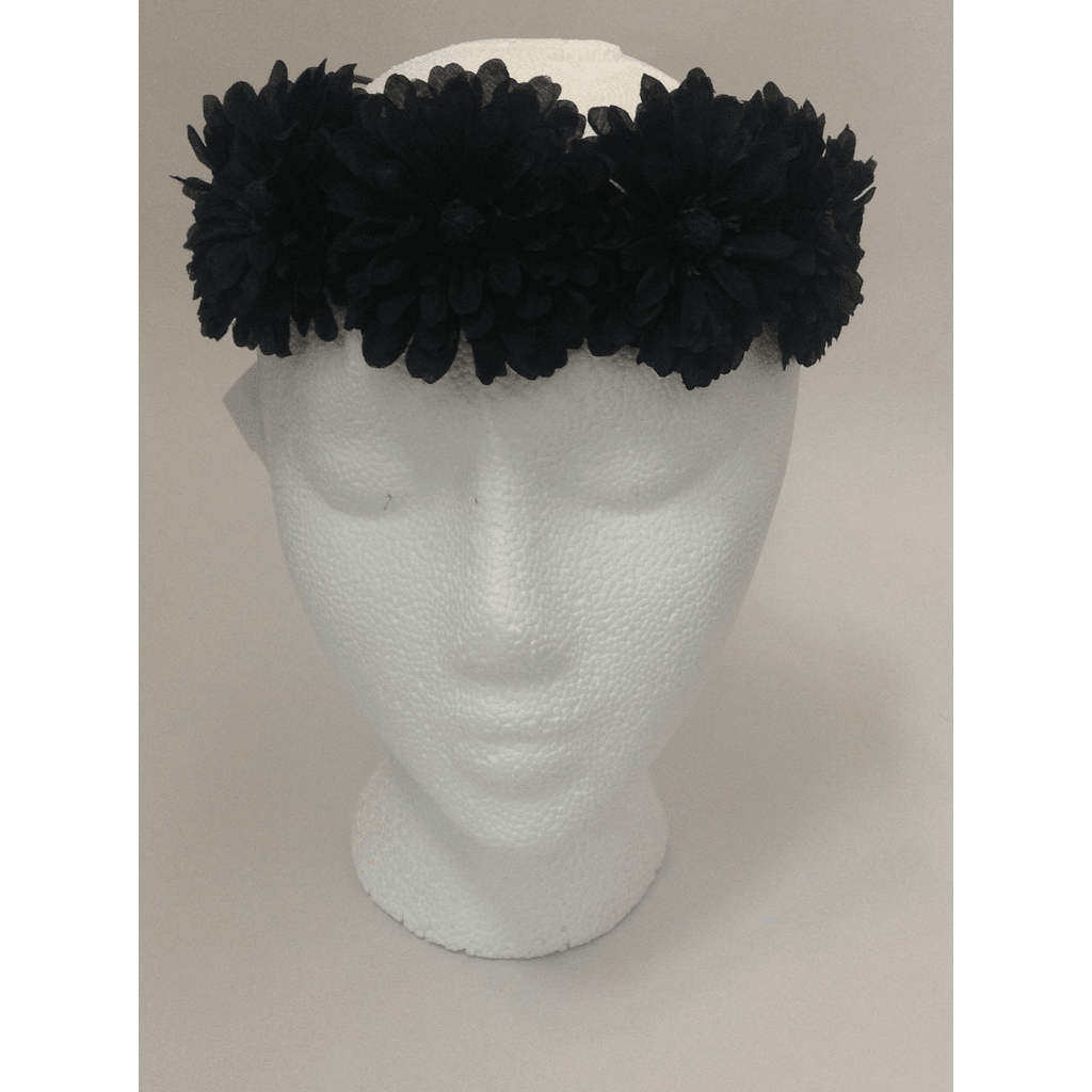 Black Zinnia Head Wrap