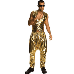 90s Gold MC Hammer Adult Pants