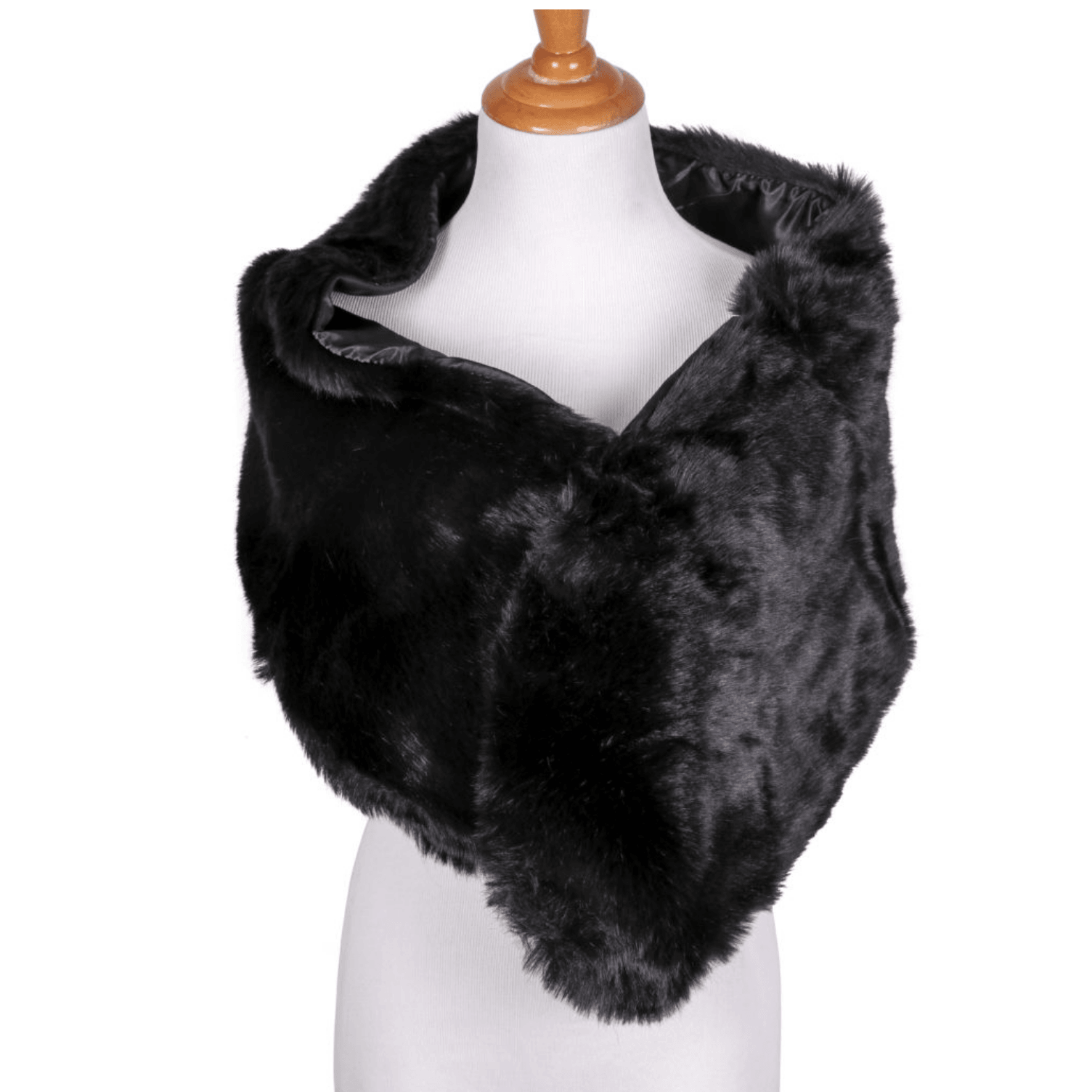 Elegant Flapper Faux Fur Cape