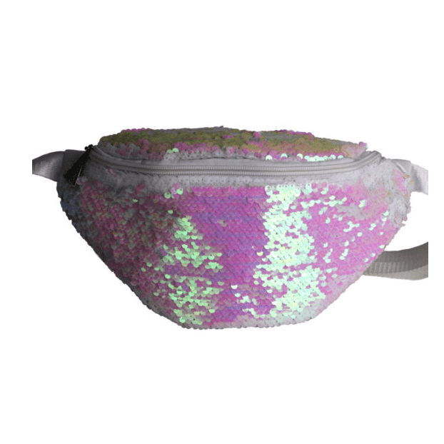 Pink Iridescent Sequin Fanny Pack