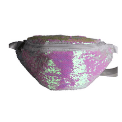 Pink Iridescent Sequin Fanny Pack