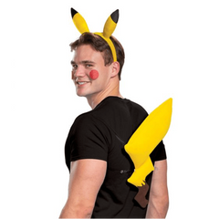 Adult Pikachu Headband & Tail Kit