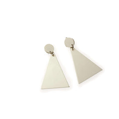 Triangle Mod Clip On Earrings